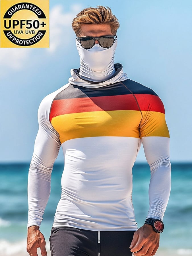Men's Outdoor Sun Protection Breathable Cool Hooded Sun Protection Long-Sleeved Top-Limited Sale