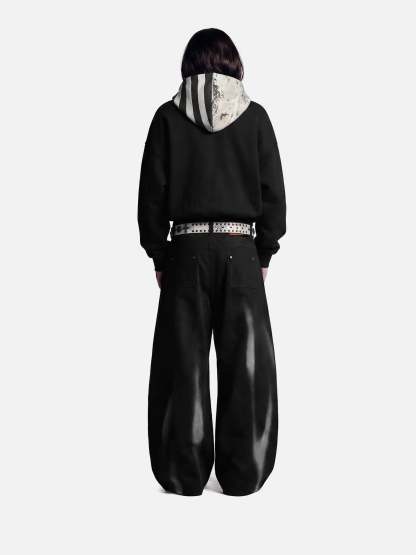 Aelfric Eden Boxy Contrast Zip Up Hoodie-Limited Sale