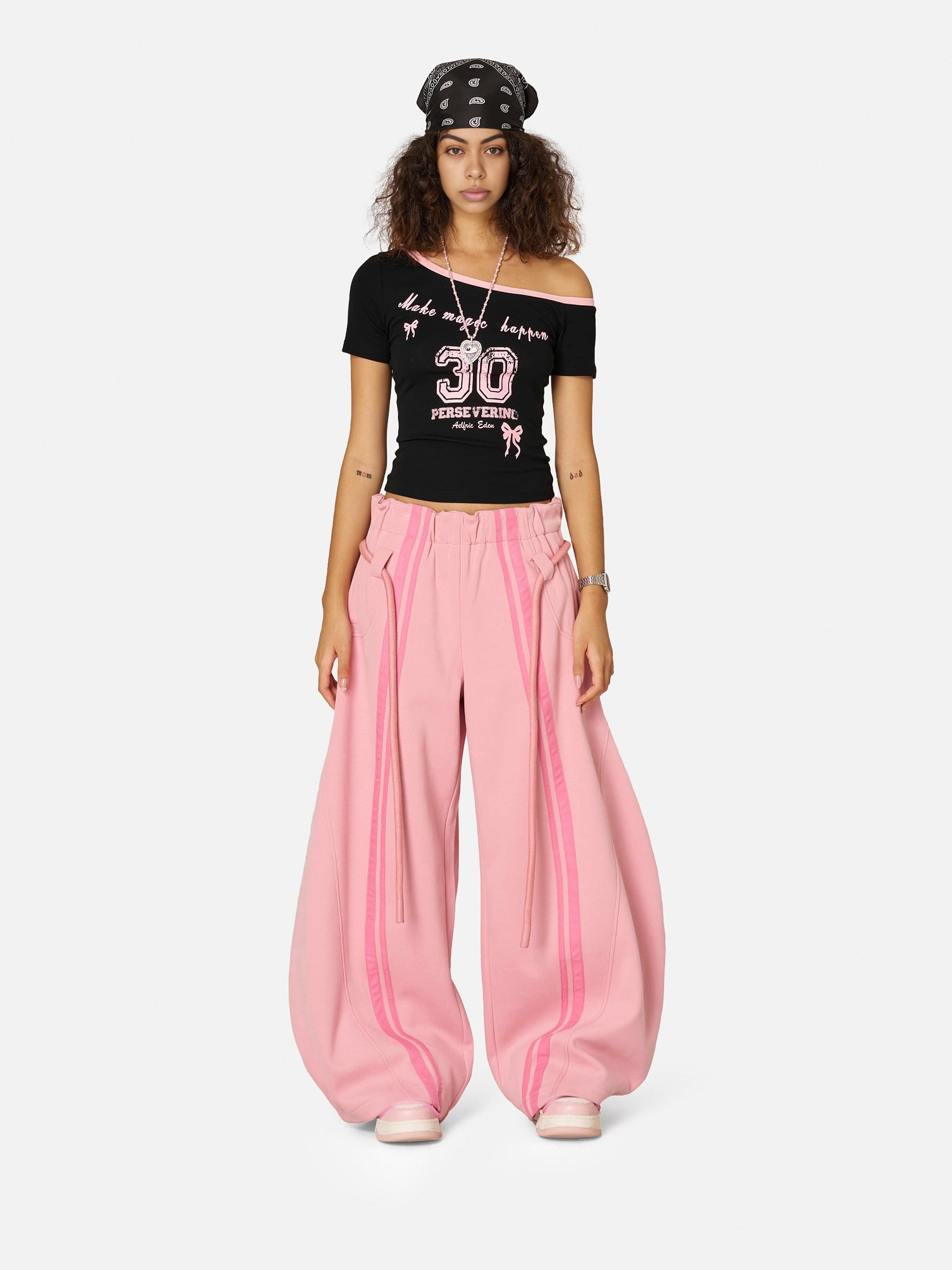 Aelfric Eden Stripe Super Baggy Barrel Sweatpants-Limited Sale