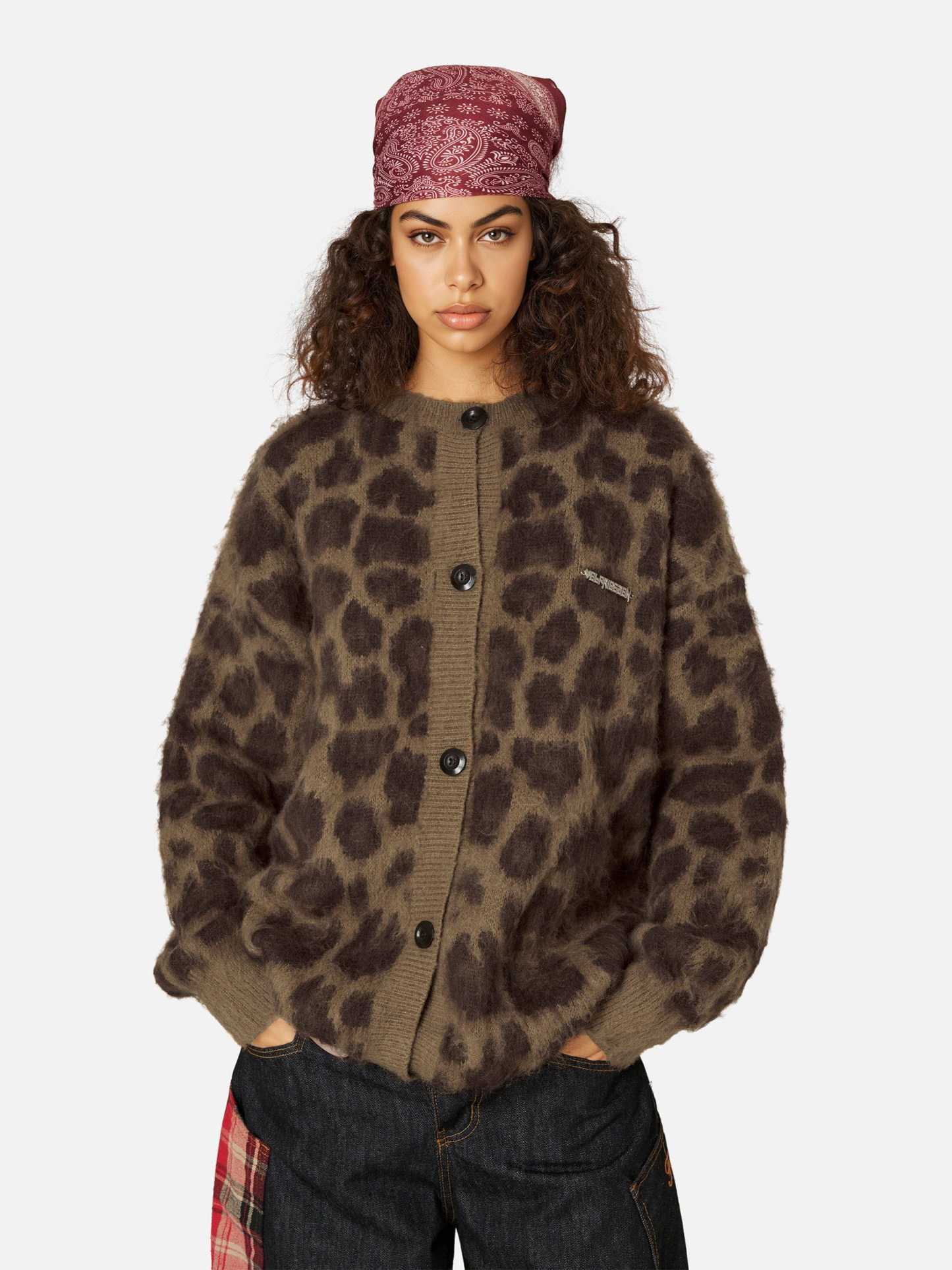 Aelfric Eden Leopard Graphic Cardigan-Limited Sale