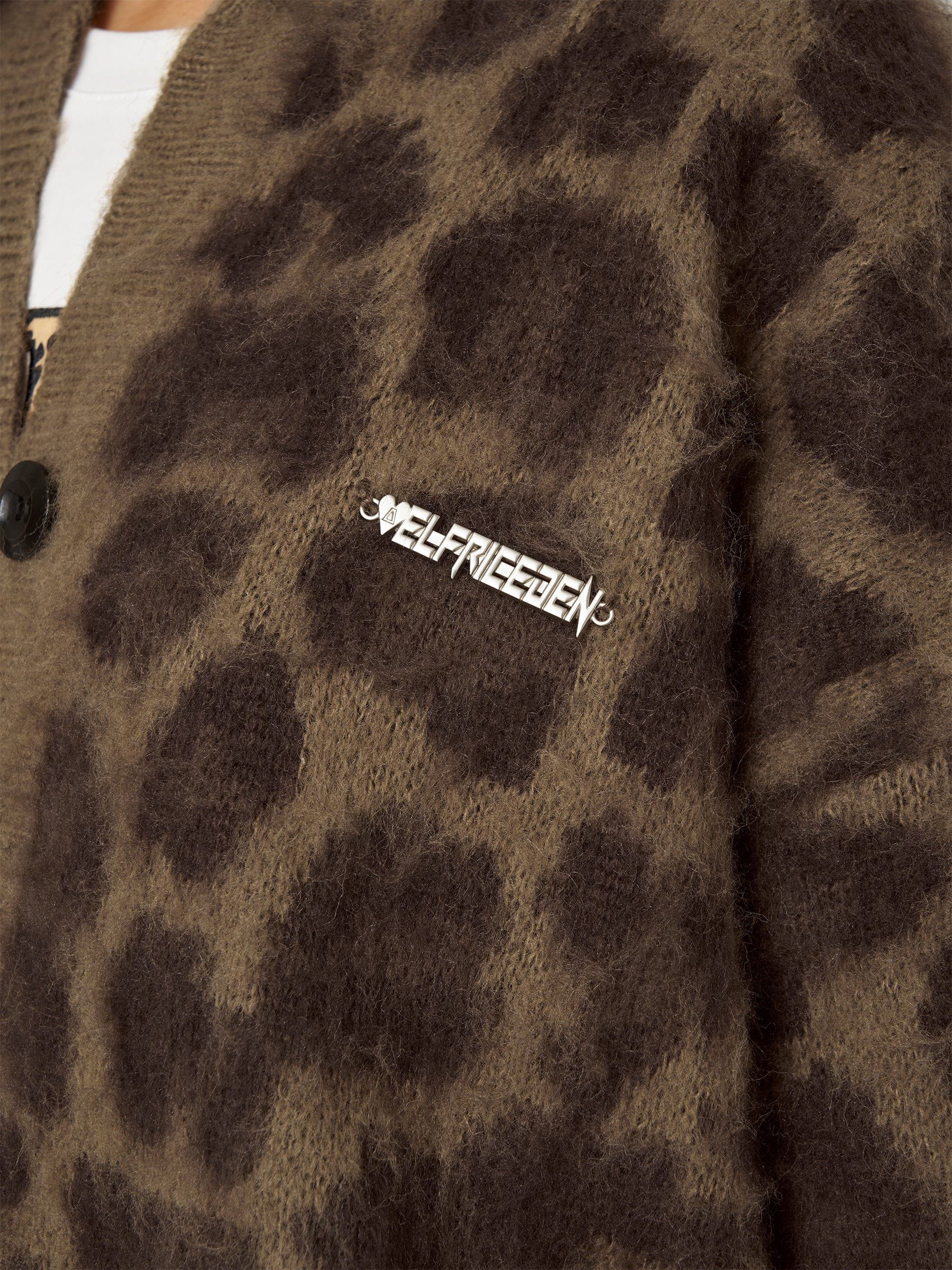 Aelfric Eden Leopard Graphic Cardigan-Limited Sale