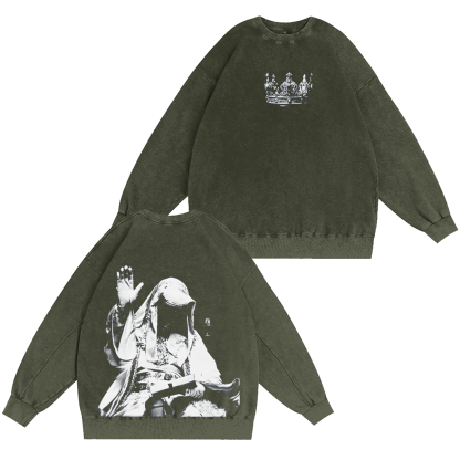 King Baldwin IV Vintage Washed T-shirt/Crewneck/Hoodie-Limited Sale