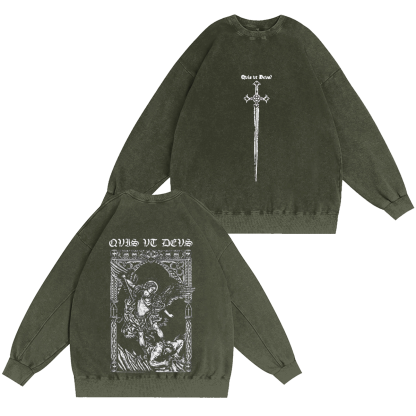 Archangel  Michael Vintage Washed T-shirt/Crewneck/Hoodie-Limited Sale