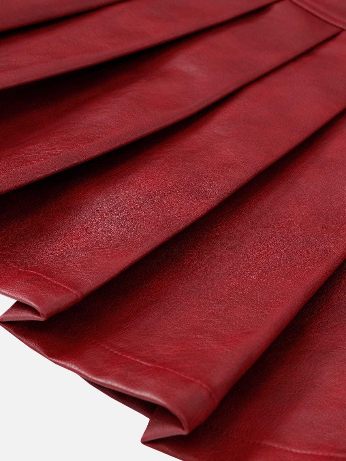 Aelfric Eden Slant Faux Leather Skirt-Limited Sale