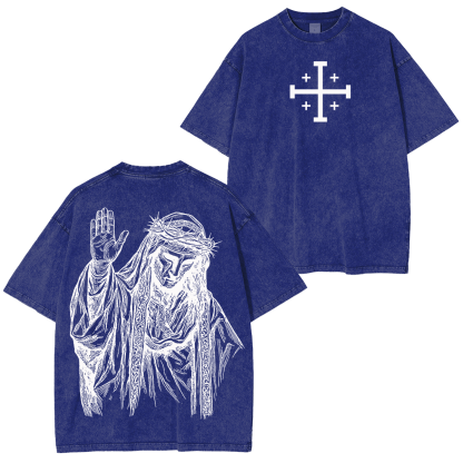 Baldwin IV never gave in to illness King of Jerusalem Washed Unisex T-Shirt/Crewneck/Hoodie-Limited Sale