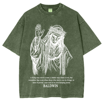 Baldwin IV never gave in to illness King of Jerusalem Washed Unisex T-Shirt-Limited Sale