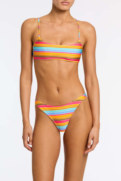 MICA - MELON STRIPE Scoop Bikini Set-Limited Sale