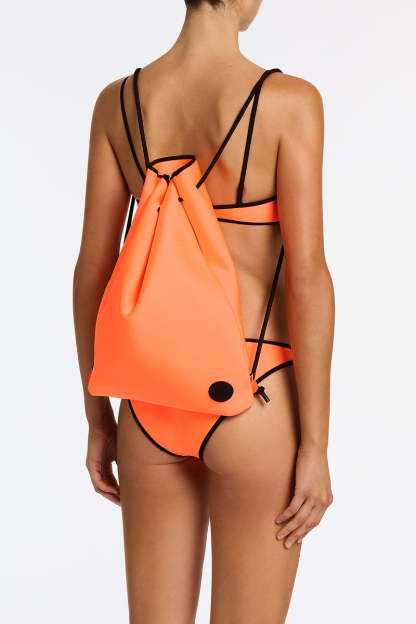 POPPY - PEACH SORBET Neoprene Balconette Bikini Set-Limited Sale