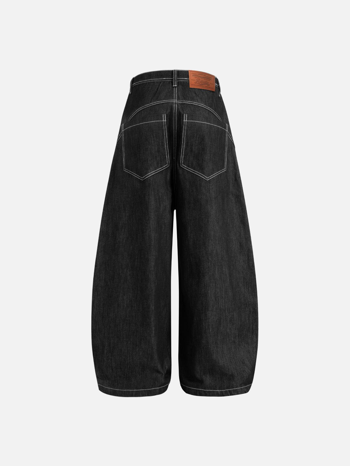 Aelfric Eden Metal Button Raw Baggy Barrel Jeans-Limited Sale