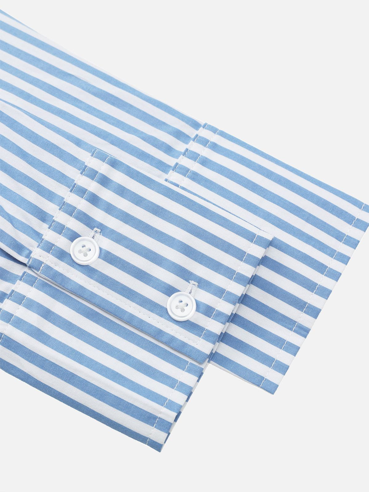Aelfric Eden Necktie Graphic Stripe Long Sleeve Shirt-Limited Sale
