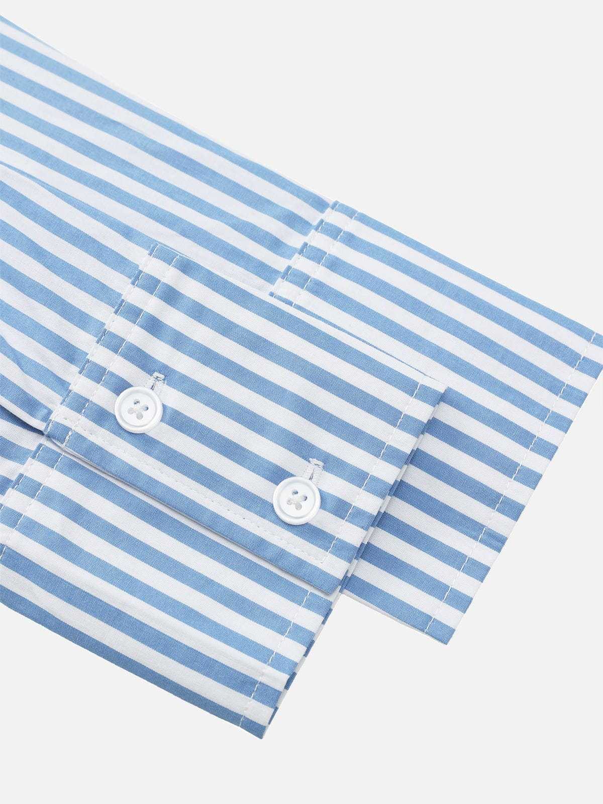 Aelfric Eden Necktie Graphic Stripe Long Sleeve Shirt-Limited Sale