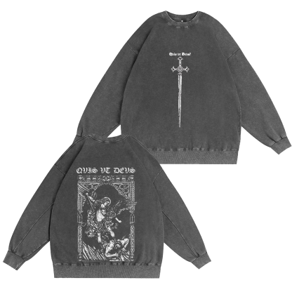 Archangel  Michael Vintage Washed T-shirt/Crewneck/Hoodie-Limited Sale