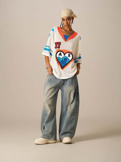 Aelfric Eden 77 Mesh V-Neck Knit-Limited Sale