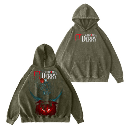 It: Welcome to Derry Vintage Washed T-shirt/Crewneck/Hoodie-Limited Sale