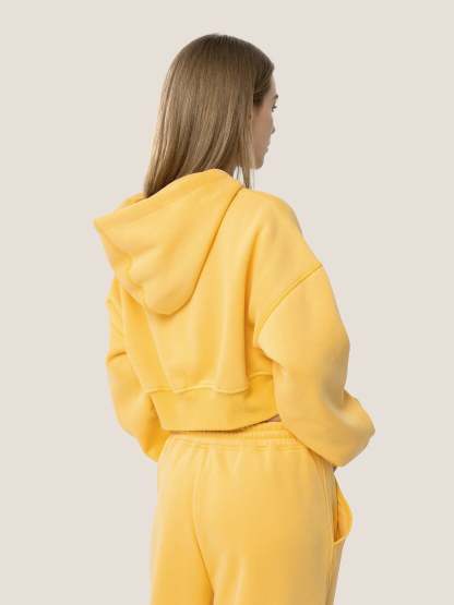 Soufflé Cropped Cloud Hoodie Set-Limited Sale