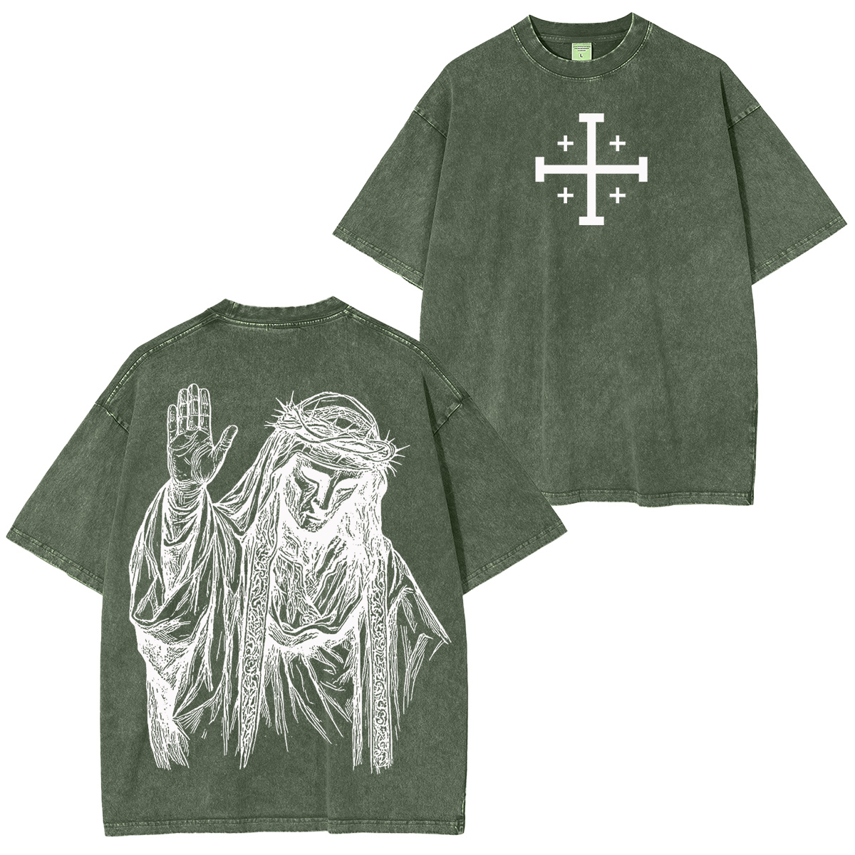 Baldwin IV never gave in to illness King of Jerusalem Washed Unisex T-Shirt/Crewneck/Hoodie-Limited Sale
