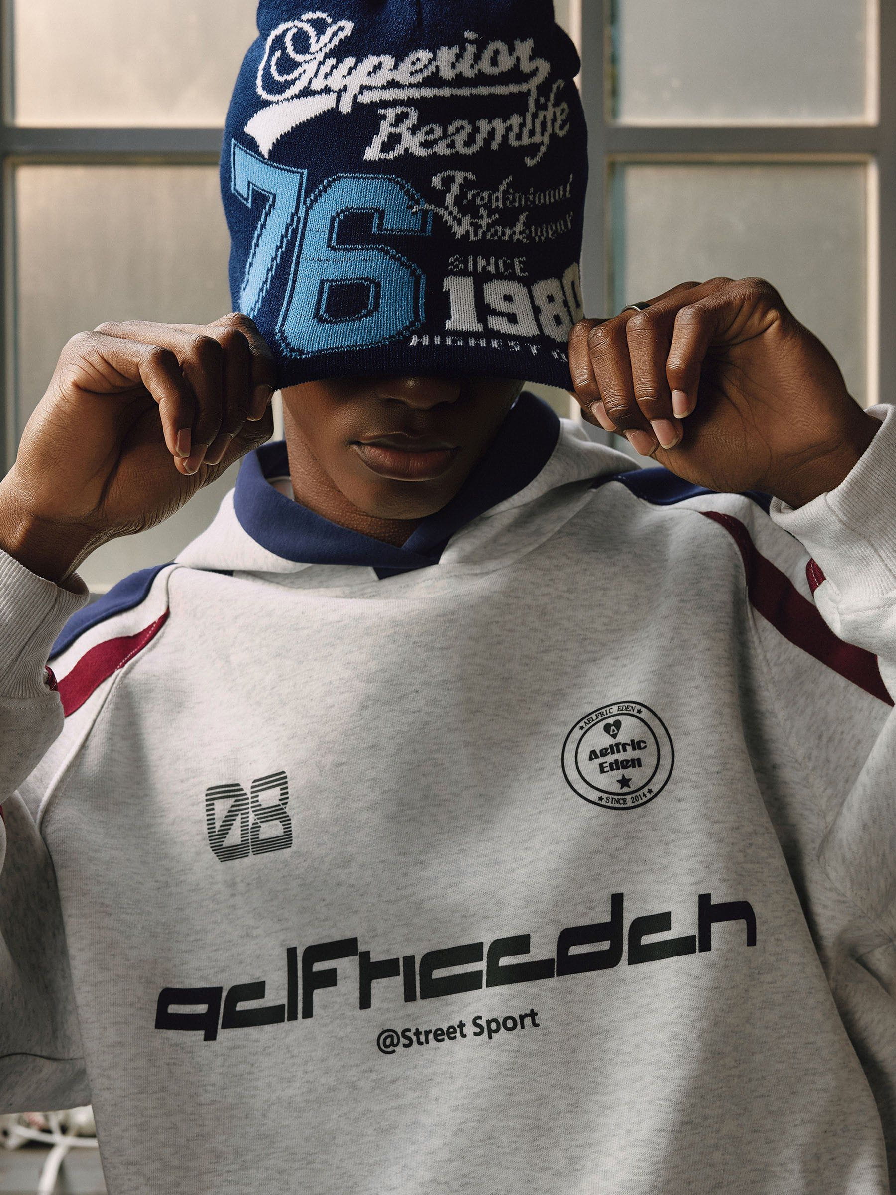 Aelfric Eden Racing Stripe Hoodie-Limited Sale