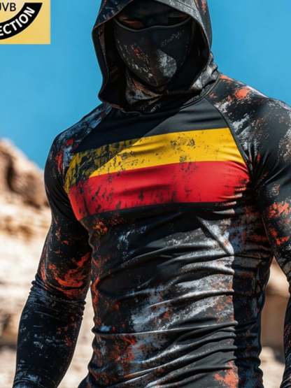 Men's Outdoor Sun Protection Breathable Cool Hooded Sun Protection Long-Sleeved Top-Limited Sale
