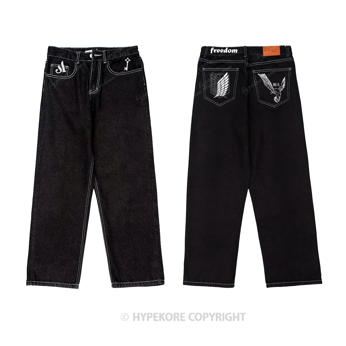 Attack on Titan Washed Jeans-Limited Sale