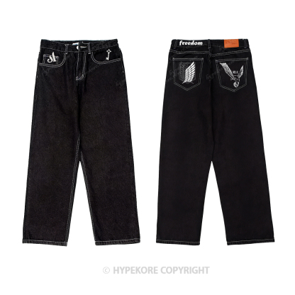 Attack on Titan Washed Jeans-Limited Sale