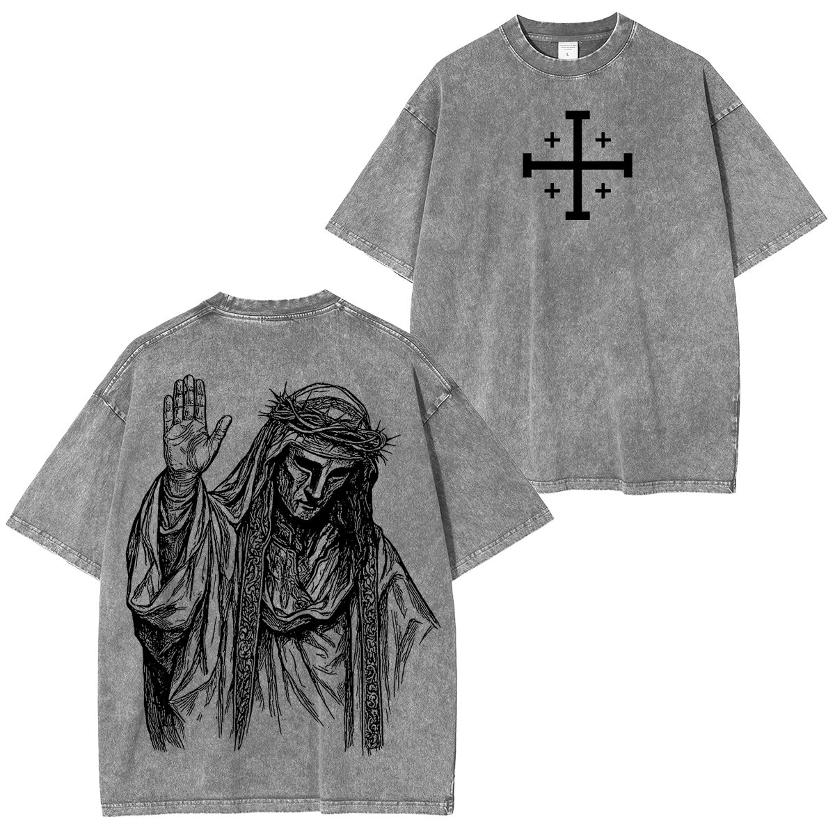 Baldwin IV never gave in to illness King of Jerusalem Washed Unisex T-Shirt/Crewneck/Hoodie-Limited Sale