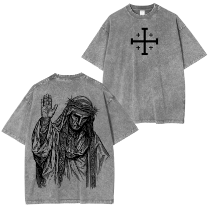 Baldwin IV never gave in to illness King of Jerusalem Washed Unisex T-Shirt/Crewneck/Hoodie-Limited Sale