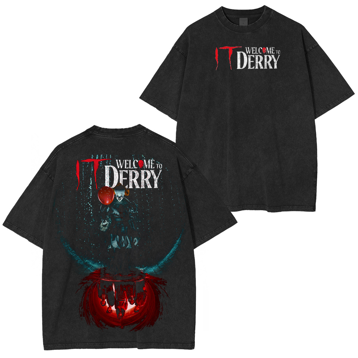 It: Welcome to Derry Vintage Washed T-shirt/Crewneck/Hoodie-Limited Sale