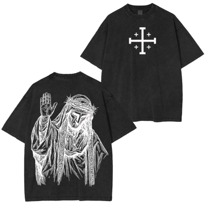 Baldwin IV never gave in to illness King of Jerusalem Washed Unisex T-Shirt/Crewneck/Hoodie-Limited Sale