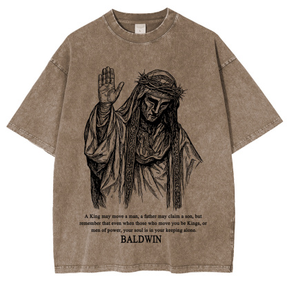 Baldwin IV never gave in to illness King of Jerusalem Washed Unisex T-Shirt-Limited Sale