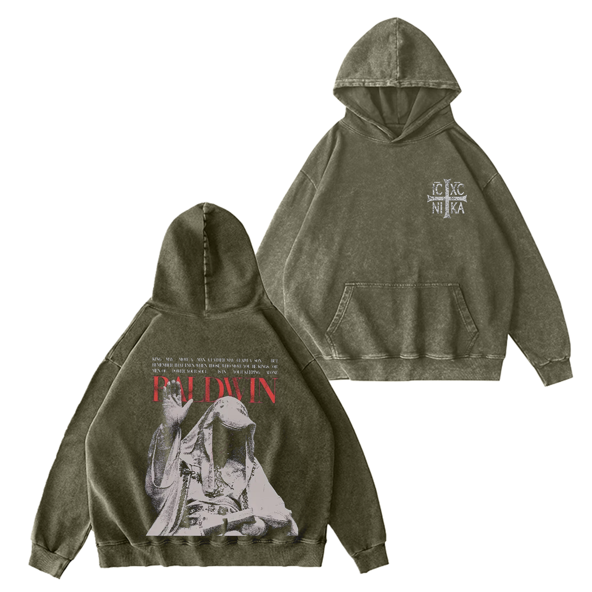 Baldwin IV The Leper King Unisex Washed T-shirt/Crewneck/Hoodie-Limited Sale