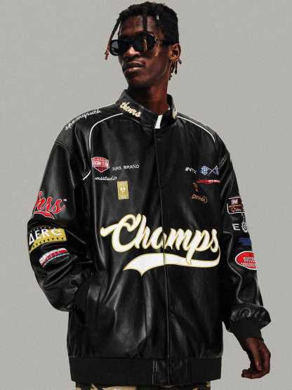Aelfric Eden Racing Leather Jacket-Limited Sale