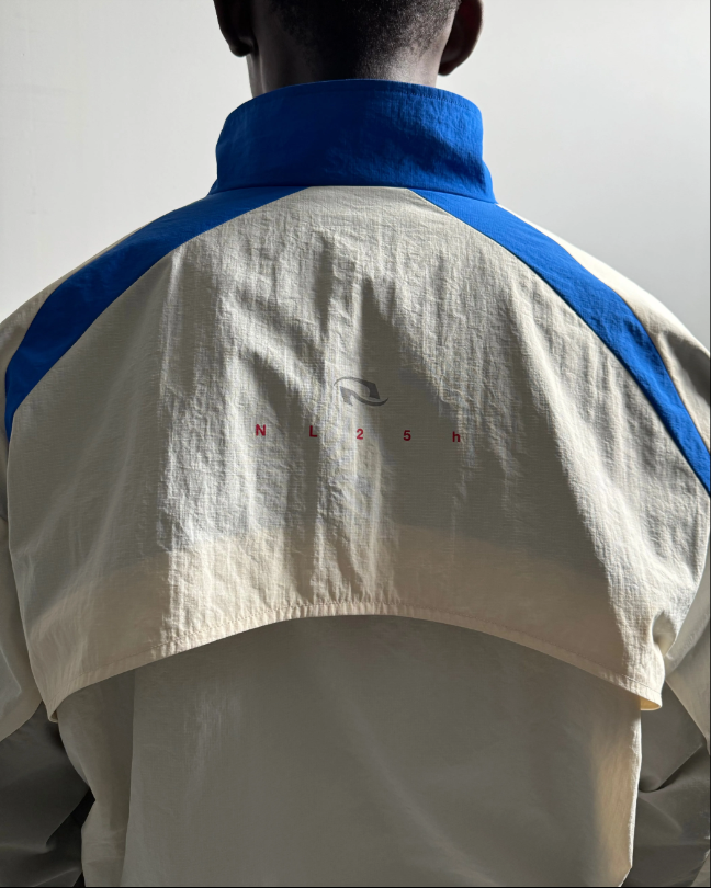 018. ANTHM Jacket - Ivory/Blue