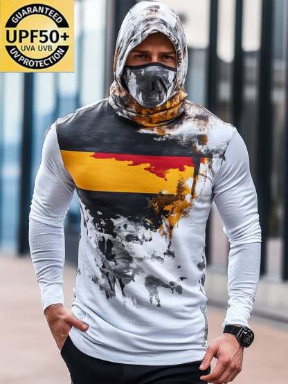 Men's Outdoor Sun Protection Breathable Cool Hooded Sun Protection Long-Sleeved Top-Limited Sale