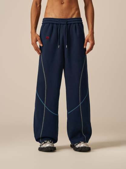 Aelfric Eden Color Blocking Stitch Baggy Sweatpants-Limited Sale