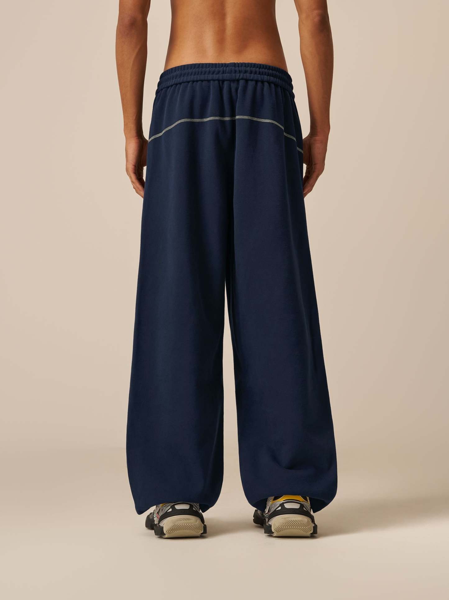 Aelfric Eden Color Blocking Stitch Baggy Sweatpants-Limited Sale