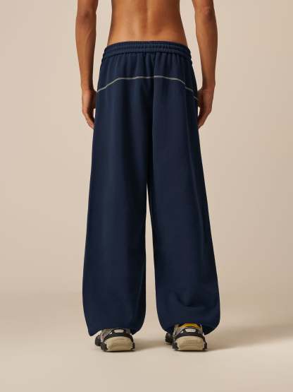 Aelfric Eden Color Blocking Stitch Baggy Sweatpants-Limited Sale