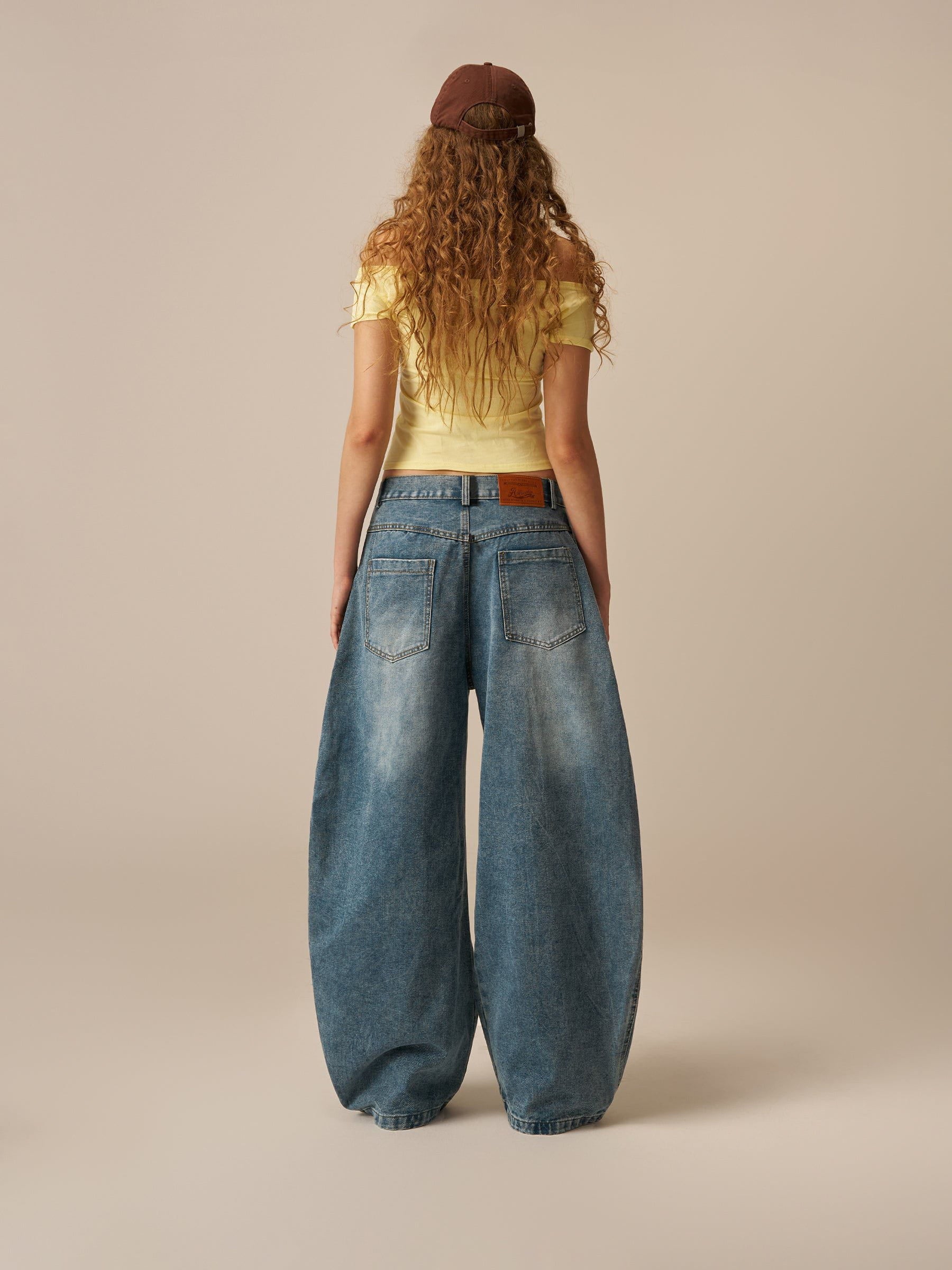 Aelfric Eden Baggy Barrel Dog Jeans-Limited Sale