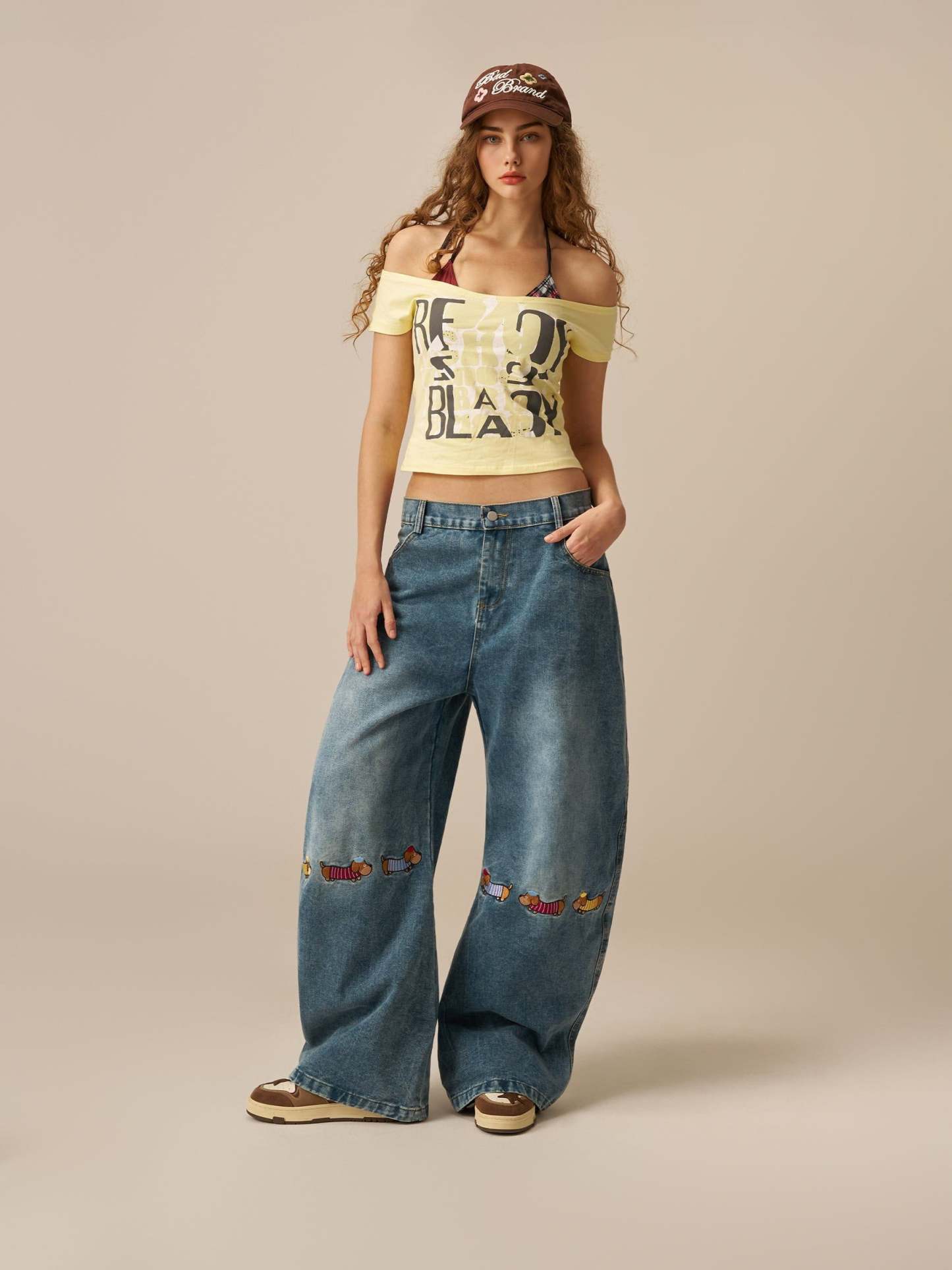 Aelfric Eden Baggy Barrel Dog Jeans-Limited Sale