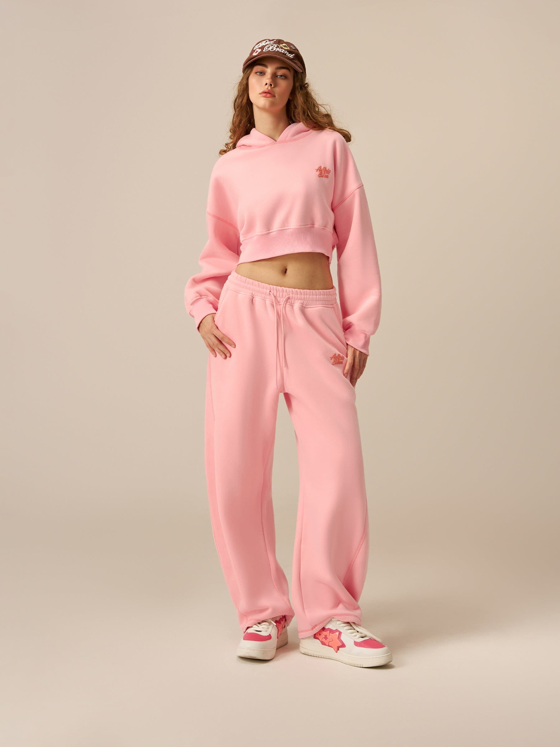 Soufflé Cropped Cloud Hoodie Sets-Limited Sale