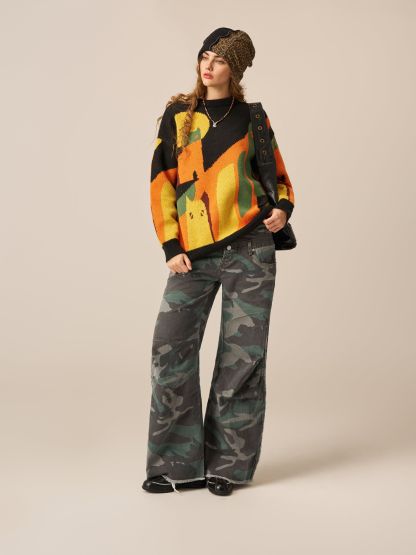 Aelfric Eden Baggy Barrel Camo Pants-Limited Sale
