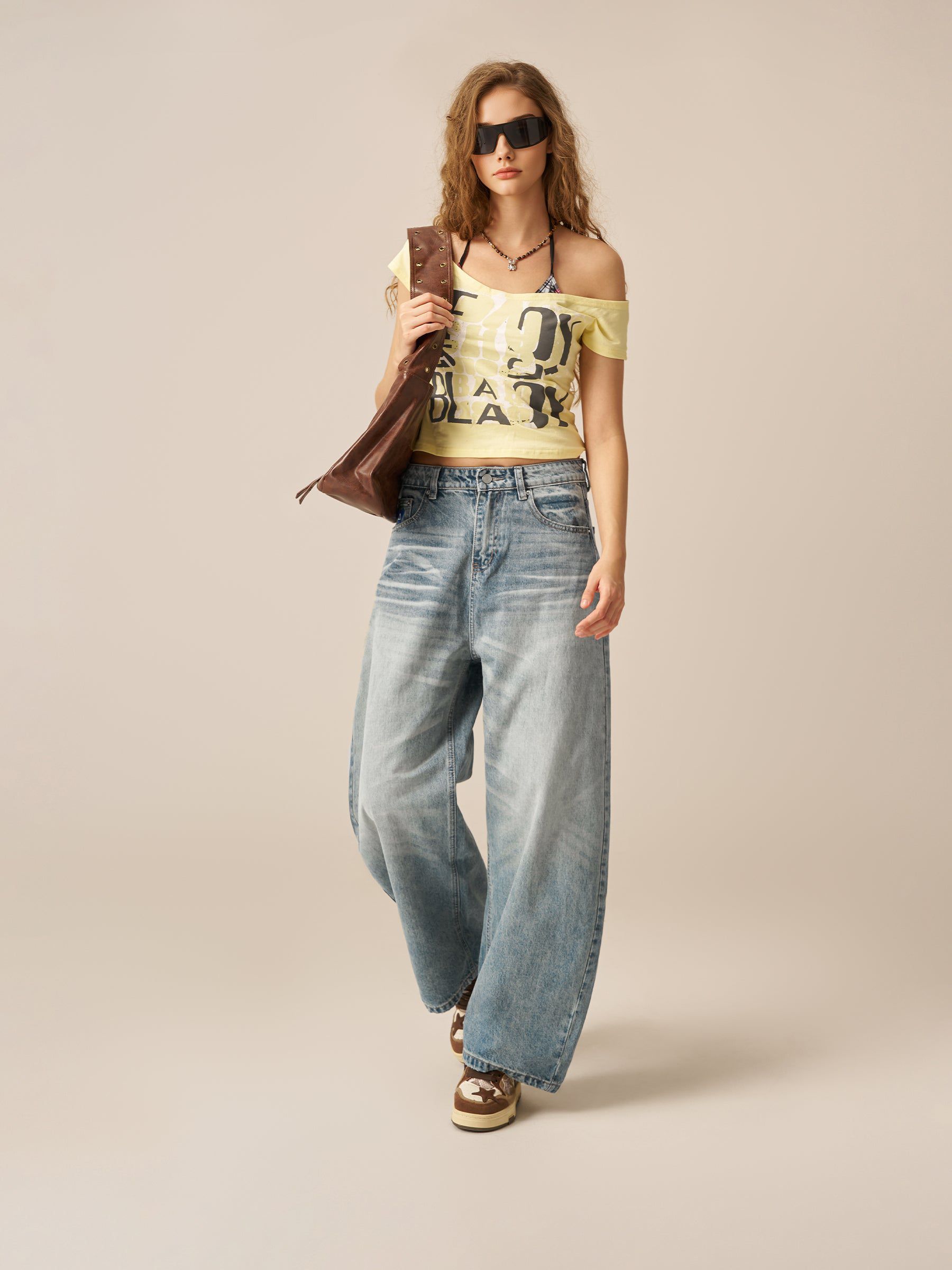 Aelfric Eden Baggy Barrel Washed Jeans-Limited Sale