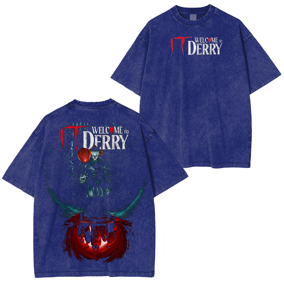 It: Welcome to Derry Vintage Washed T-shirt/Crewneck/Hoodie-Limited Sale