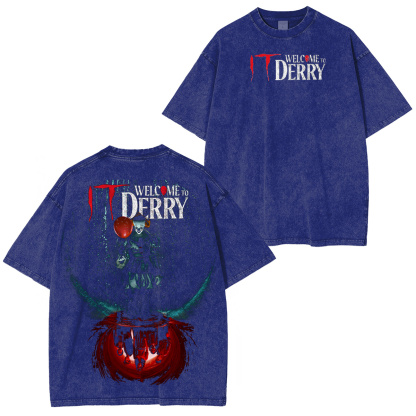 It: Welcome to Derry Vintage Washed T-shirt/Crewneck/Hoodie-Limited Sale