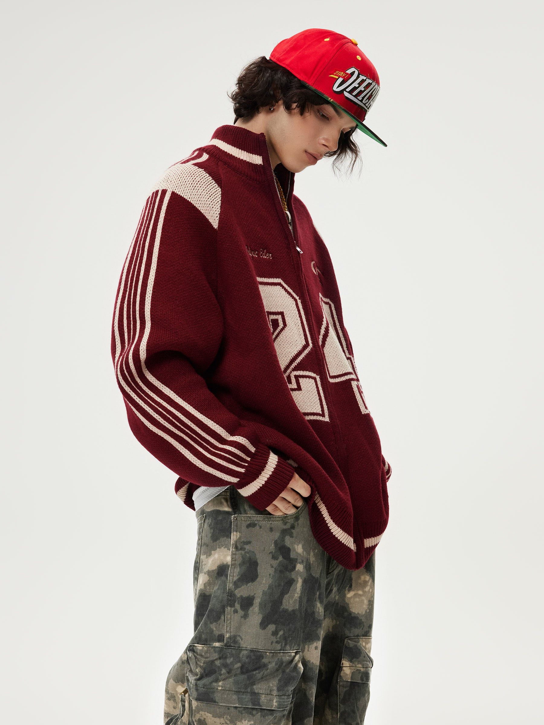 Aelfric Eden 24 Jacquard Zip Up Cardigan-Limited Sale