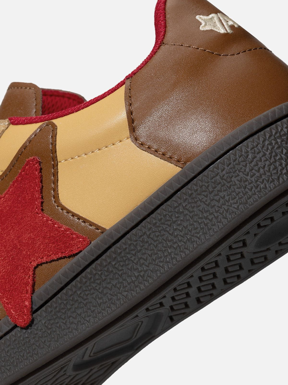 Triple Star Embroidery Star Gum Sole Skate Shoes-Limited Sale