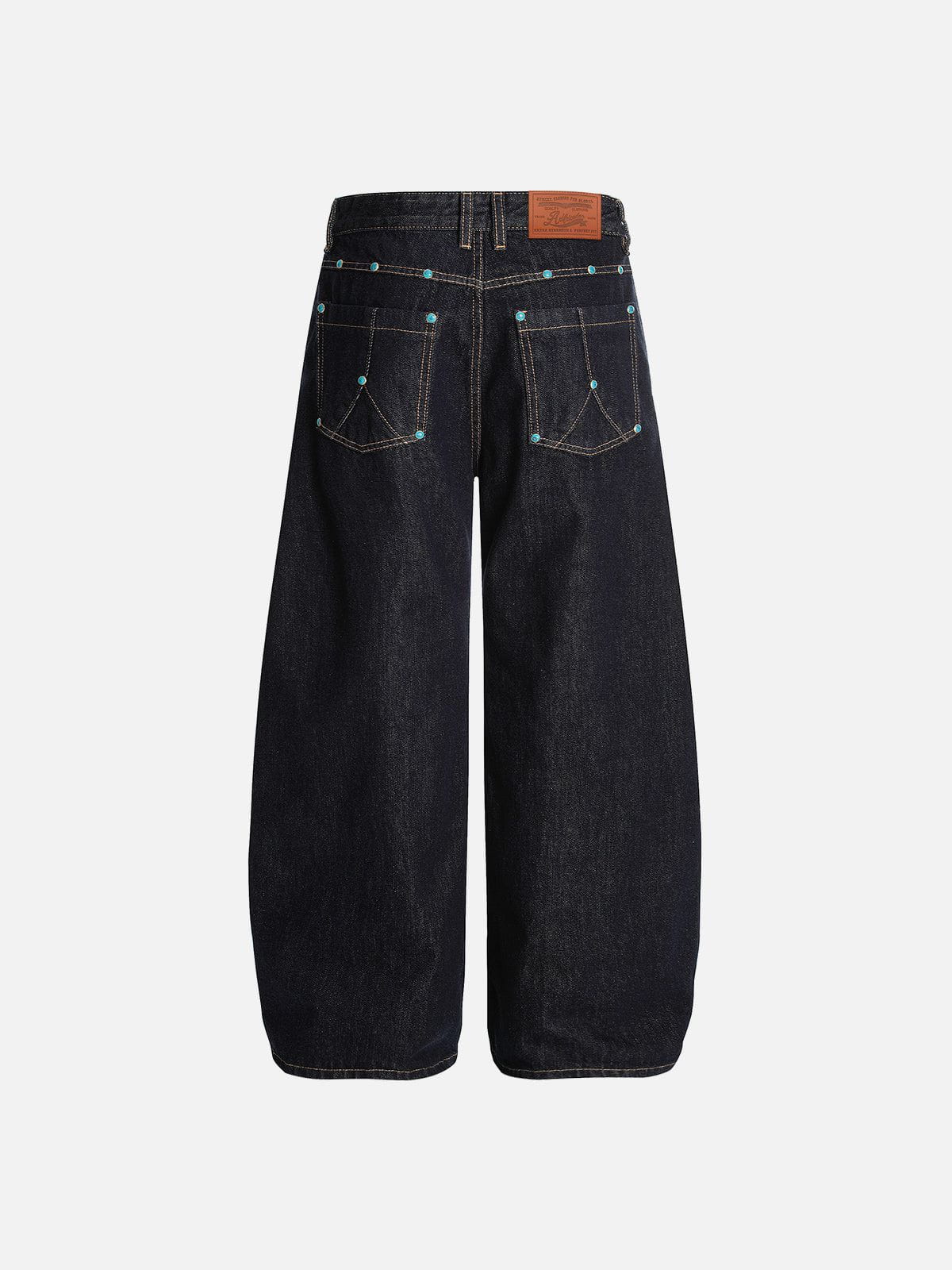 Aelfric Eden Baggy Barrel Rivet Raw Jeans-Limited Sale