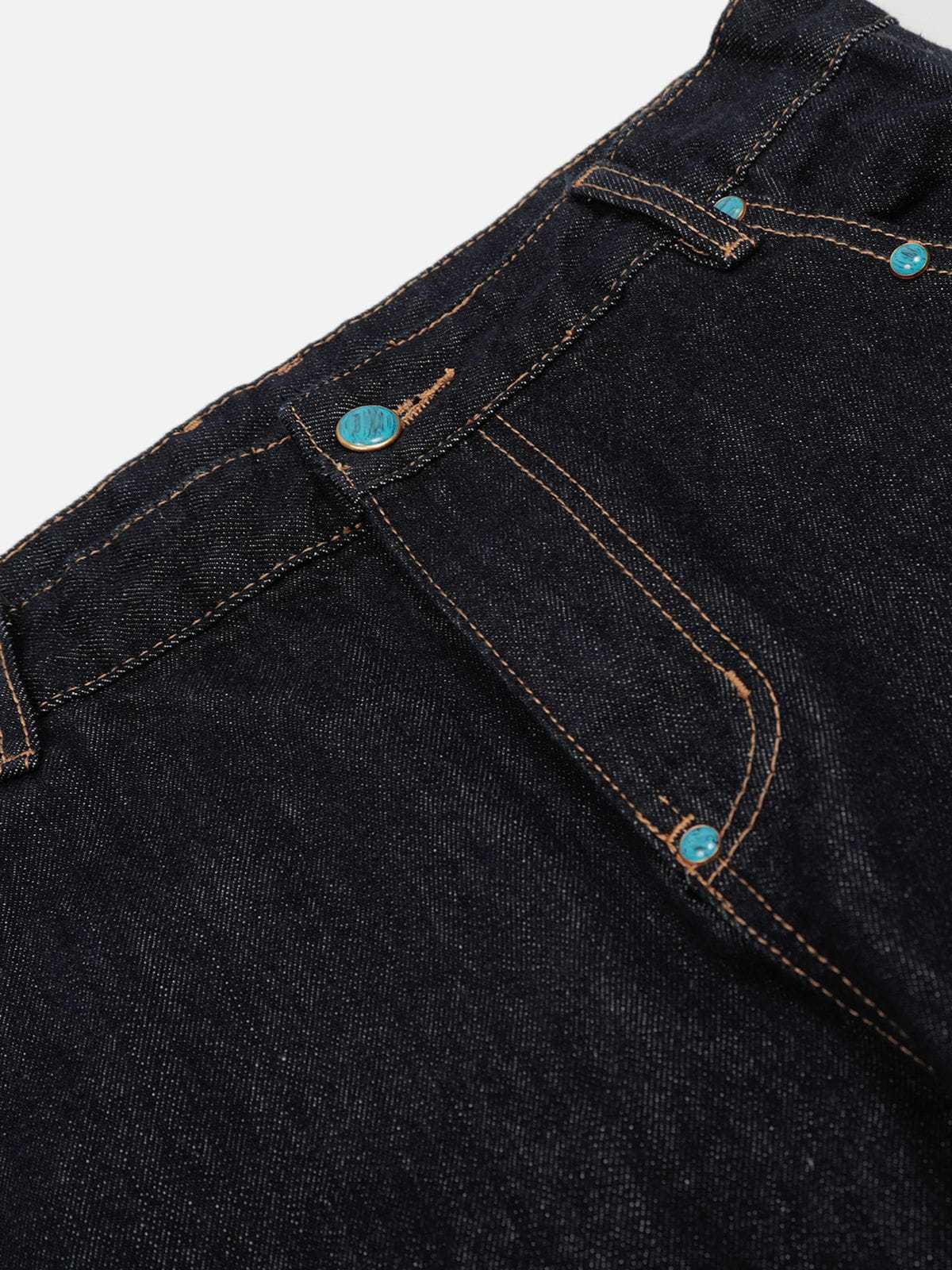 Aelfric Eden Baggy Barrel Rivet Raw Jeans-Limited Sale