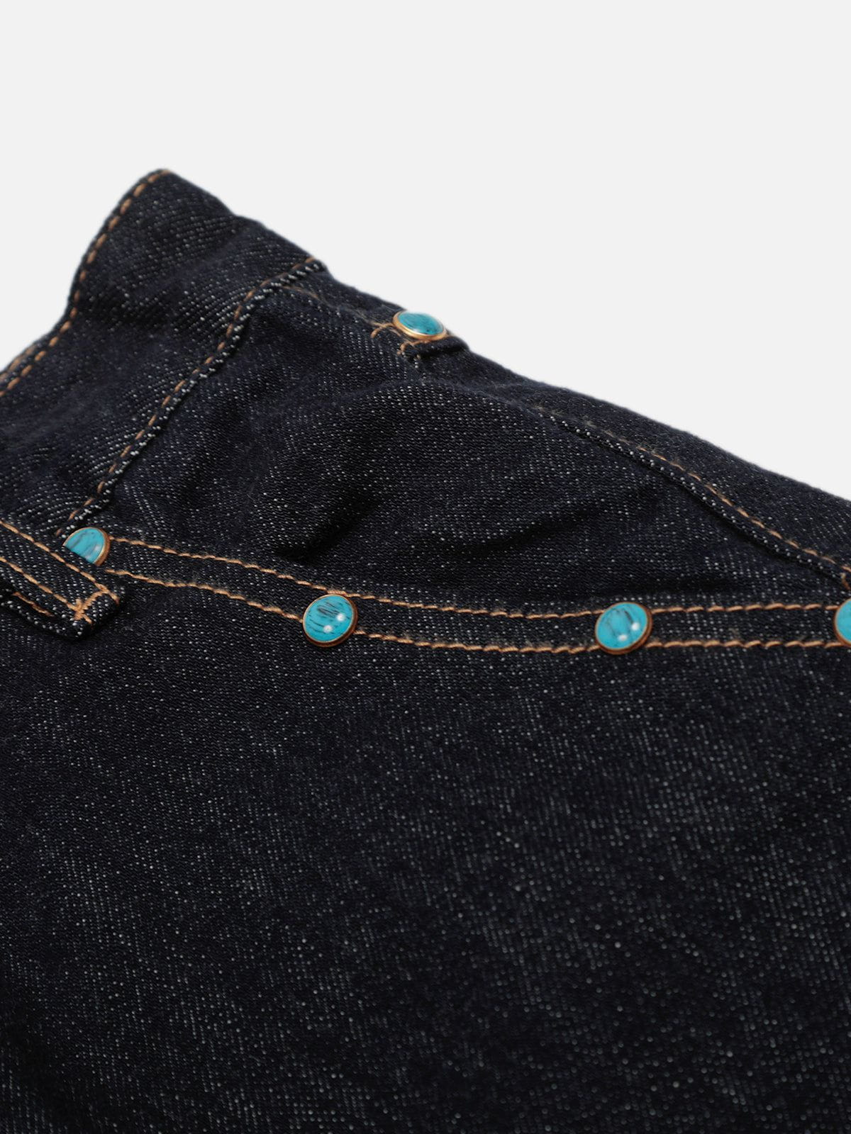 Aelfric Eden Baggy Barrel Rivet Raw Jeans-Limited Sale