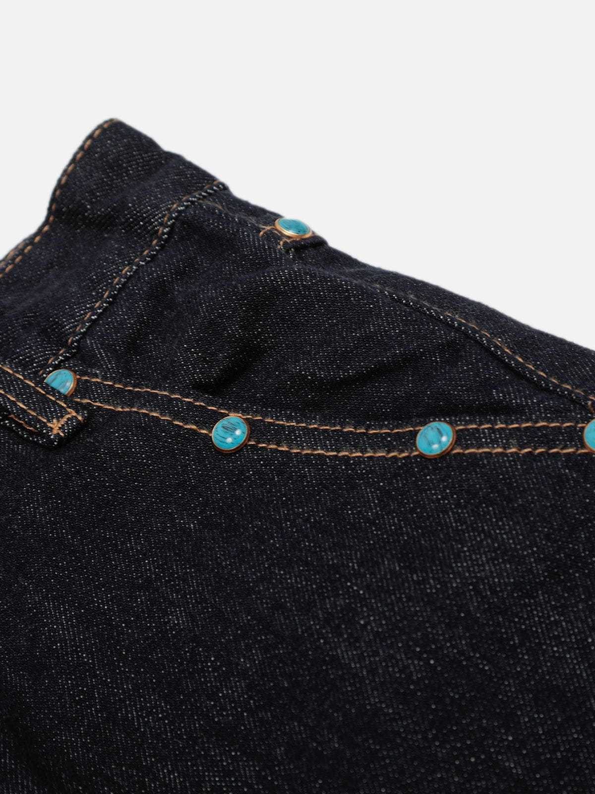 Aelfric Eden Baggy Barrel Rivet Raw Jeans-Limited Sale