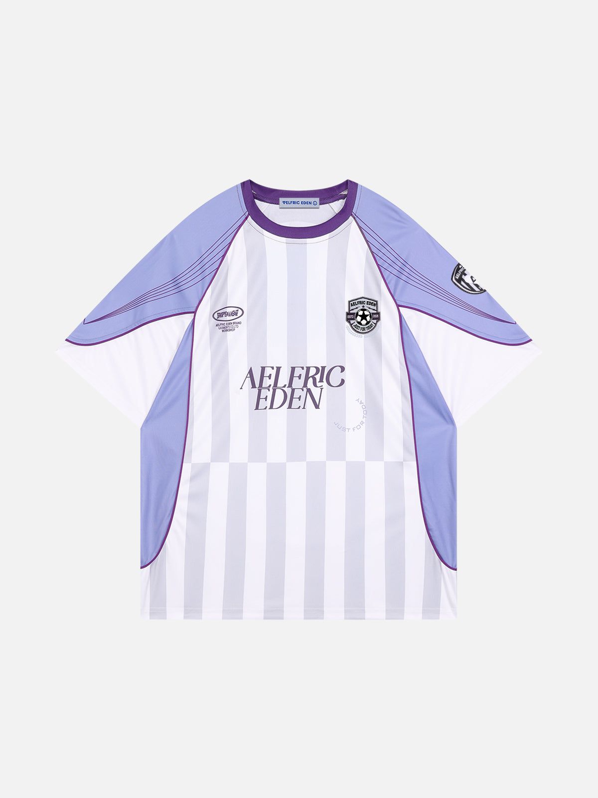Aelfric Eden Color Blocking Stripe Soccer Jersey-Limited Sale